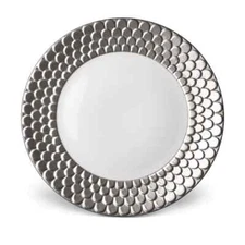 Aegean Platinum  by L"Objet Service or Charger Plate 12.75", New