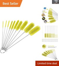 Lightweight 10-Piece Nylon Tube Brush Set for Efficient Hard-to- Cleaning