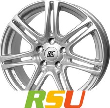 RC-Design RC28 kristallsilber lackiert 7x16" ET45 LK5 112 ML 66.6 Alufelgen 1...