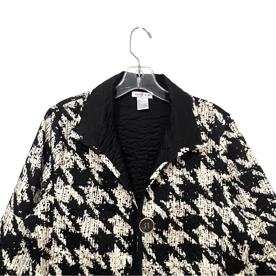 Chaqueta Patty Kim Mujer Talla Mediana Acolchada Botón Delantero Foto 3 de 4