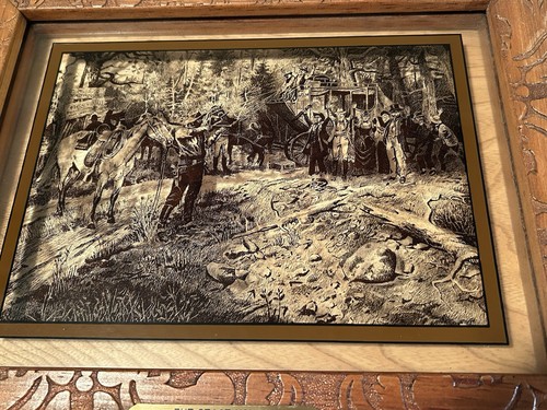 BÜHNENÜBERHOLDER CHARLES RUSSELL GERAHMTER KUNSTDRUCK LUZIDES FOTO AUF GLAS - Bild 2 von 14
