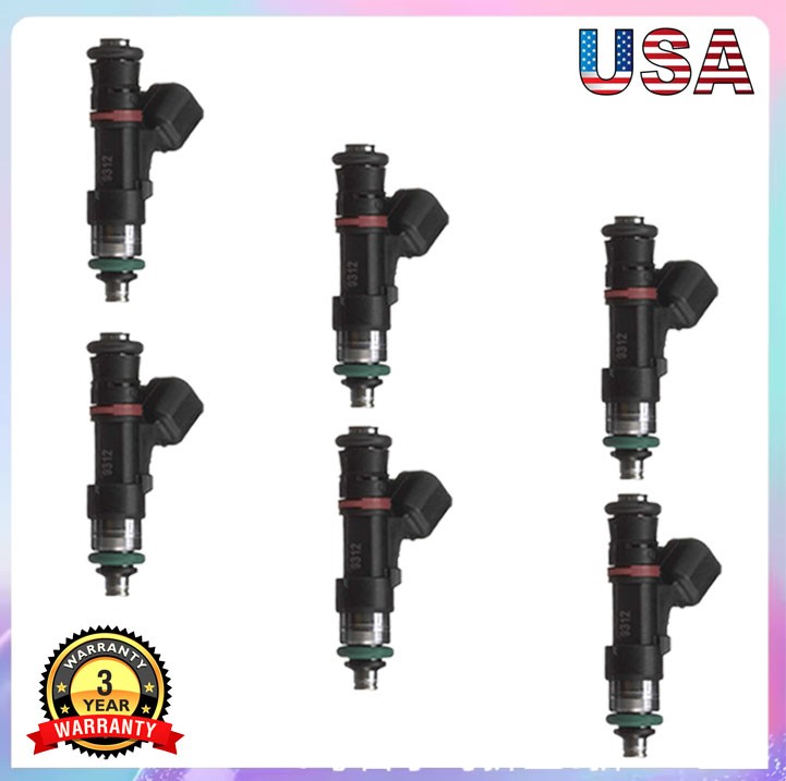 Set of 6 Fuel Injector For 2007 2008 GMC ACADIA SATURN OUTLOOK 3.6L V6 12608632