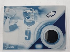 2015 Bowman Football Nick Foles 1/1 Printing Plate. Eagles. One Of One. Patch