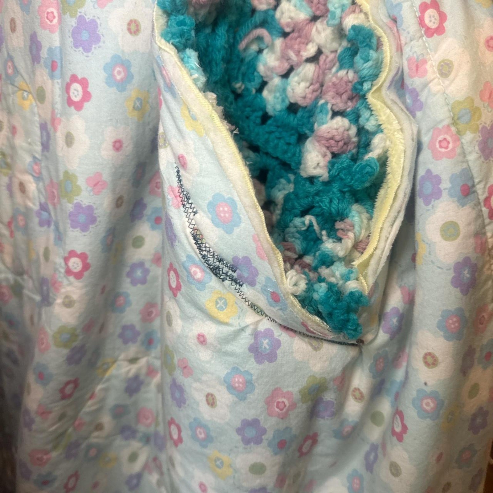 Handmade upcycled patchwork jacket boho jacket fu… - image 7