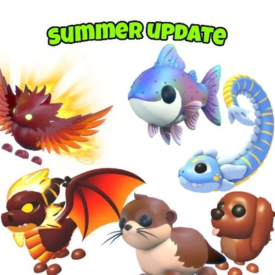 Adopt Me Summer Update Pets - DELIVERY THE SAME DAY ✅