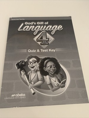 Abeka God's Gift of Language 4 Teacher Quiz/Test Key