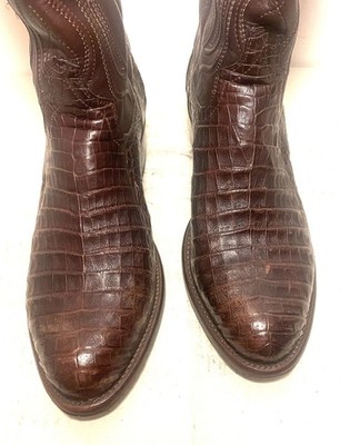 Size 10.5 D Tevovas Genuine Exotic Caiman Western Boots