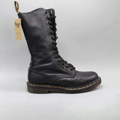 Dr. Martens 1B99 Virginia Leder Halbhohe Stiefel Damen / Herren Schnürstiefel