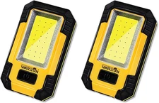 2PC Led Work Light Rechargeable Portable Magnetic Work Light 30W 1200 Lumens Job
