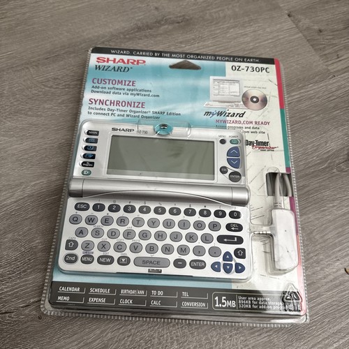 Sharp Wizard OZ-730PC Electronic Organizer Pocket Computer New Day-Timer Calenda