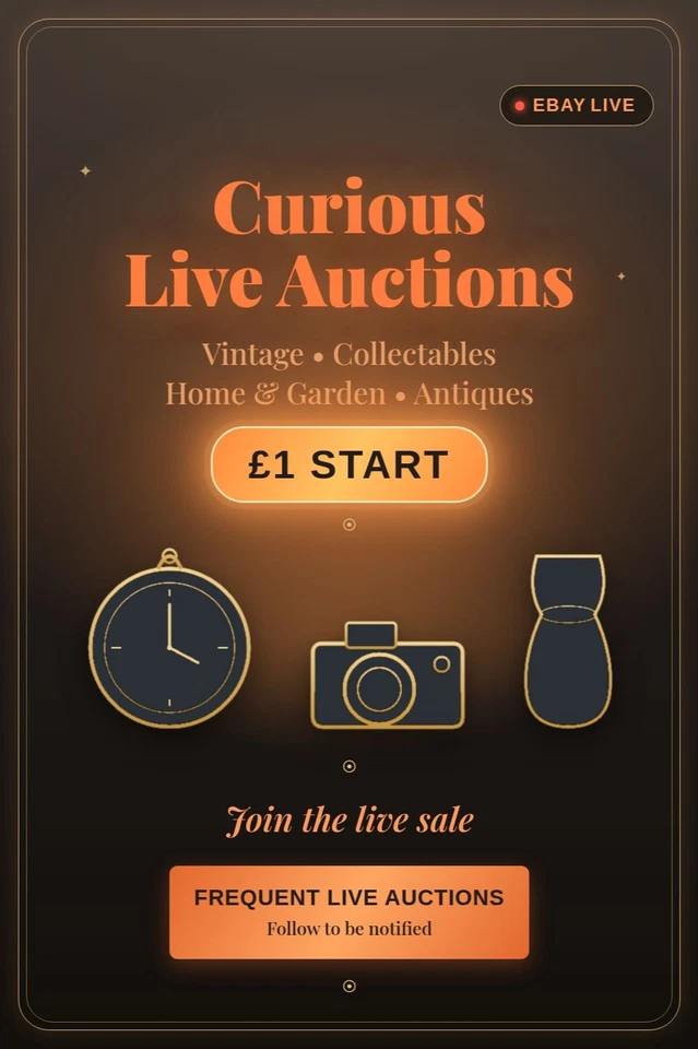 Live £1 Start Auction - Antiques, Collectables, Curios, Homewares, Garden