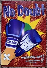 Vintage No Doubt Band ConcertPoster Print 2002 Fillmore Denver Punk Ska Art Y2K