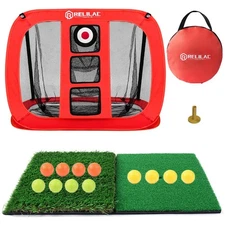 Pop-Up Golf Chipping Net Set - Indoor/Outdoor Golfing Target Accessories Kit ...