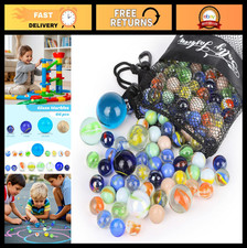 66PCS Assorted Glass Marbles for Kids - Colorful Bulk Toy for DIY  Home Decor
