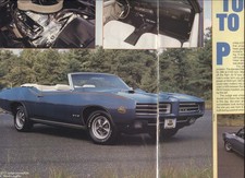 1969 Pontiac Gto Judge Convertible 2 Pg Color Article