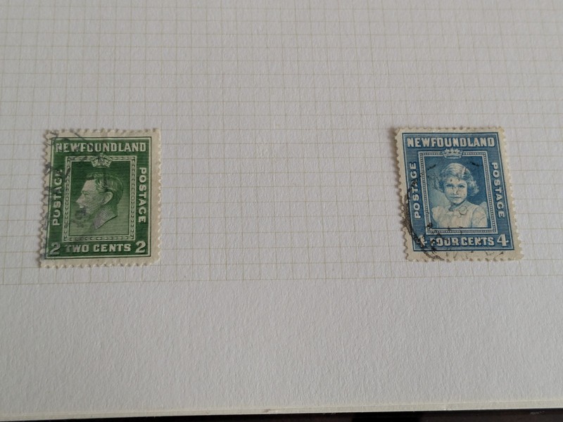 Newfoundland Stamp Collection On Album Pages