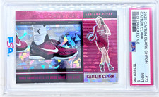 2025 PANINI CAITLIN CLARK CHRONICLED RED CRACKED ICE #73 PSA 9 MINT SHOE GAME
