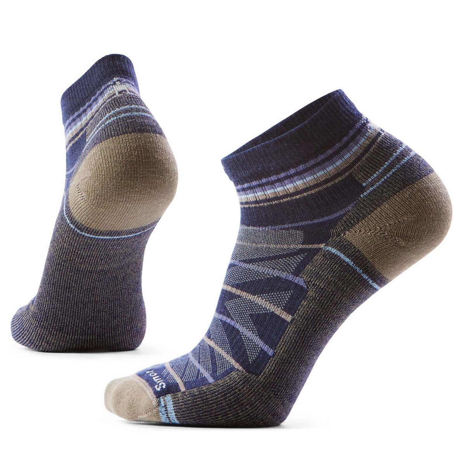 Smartwool Hike Light Cushion Pattern Ankle Socks: Nightfall Blue: XL
