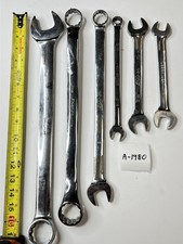 Snap-on SAE Wrench Lot 15/16 1-1/16 7/8 9/16 Combo Open End USA 6pc A-1980
