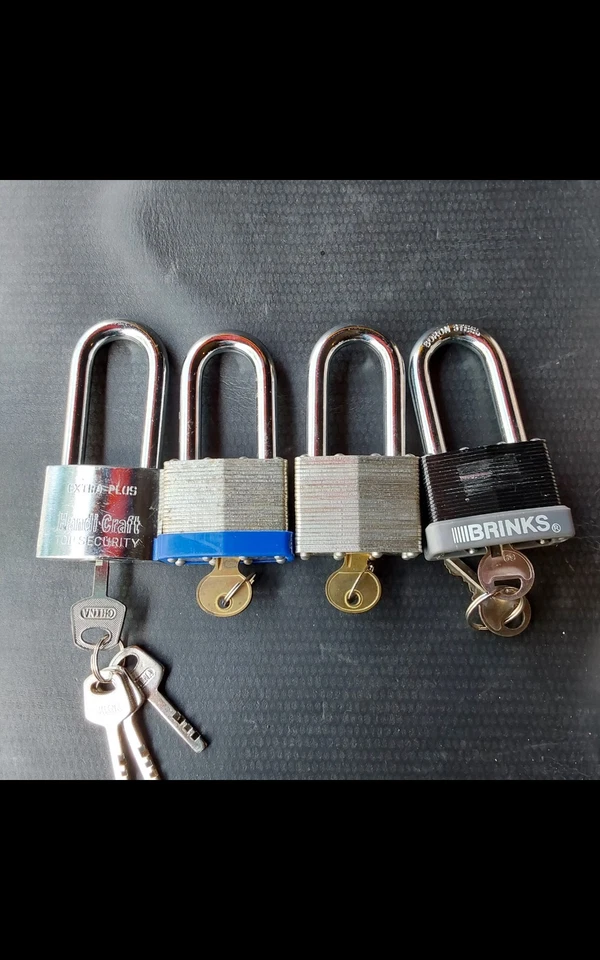 BRINKS *Hardened Steel Shackle* PADLOCKS *W/ 2"* Set of 4 - Image 2 of 4