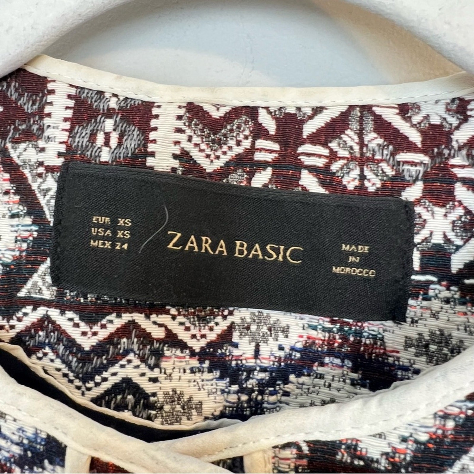 Zara Basic Patchwork Motorcycle Longline Blazer J… - image 8