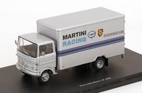 1:43 Schuco Mercedes Lp 608 Transporter Porsche Martini Racing