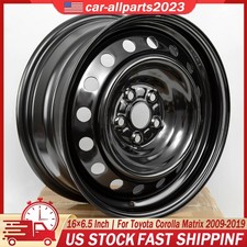 166.5 Black Replacement Wheel Steel Rim For Toyota Corolla Matrix 2009-2019 166.5 Black Replacement Wheel Steel Rim For Toyota Corolla Matrix 2009-2019