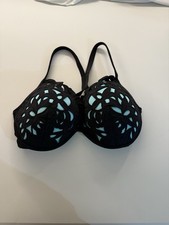Women's Shore Light Lift Laser Cut Bikini Top - Shade  Shore Black/Aqua 38D