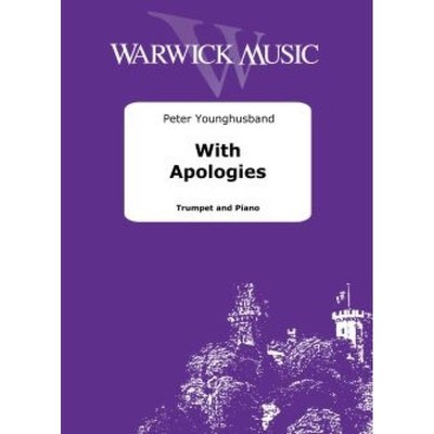 With Apologies Peter Younghusband Book [Softcover] Trumpet and Piano Warwick Mus