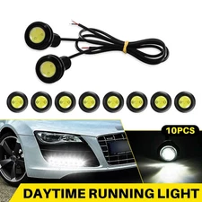 10X White Eye LED Daytime Running DRL Backup Light Car Rock Lamp DC 12V 6000K