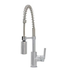 Project Source Flynt Chrome Single Handle Deck-mount Pull-down Kitchen Faucet