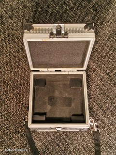 4 Inch Mini Aluminum Flight Case – Heavy Duty with Strap and Inner Shelf