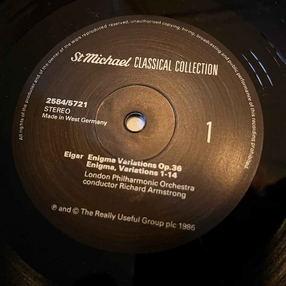 [CLASSICAL]~EXC LP~ELGAR~RICHARD ARMSTRONG~Elgar Enigma Variations~{1986]~UK IMP - Image 4 of 4