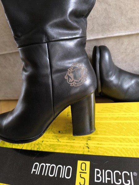 Women Antonio Biaggi Boots Black Leather 40