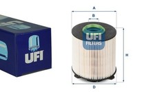 UFI Kraftstofffilter für OPEL ASTRA J CASCADA INSIGNIA MERIVA B ZAFIRA