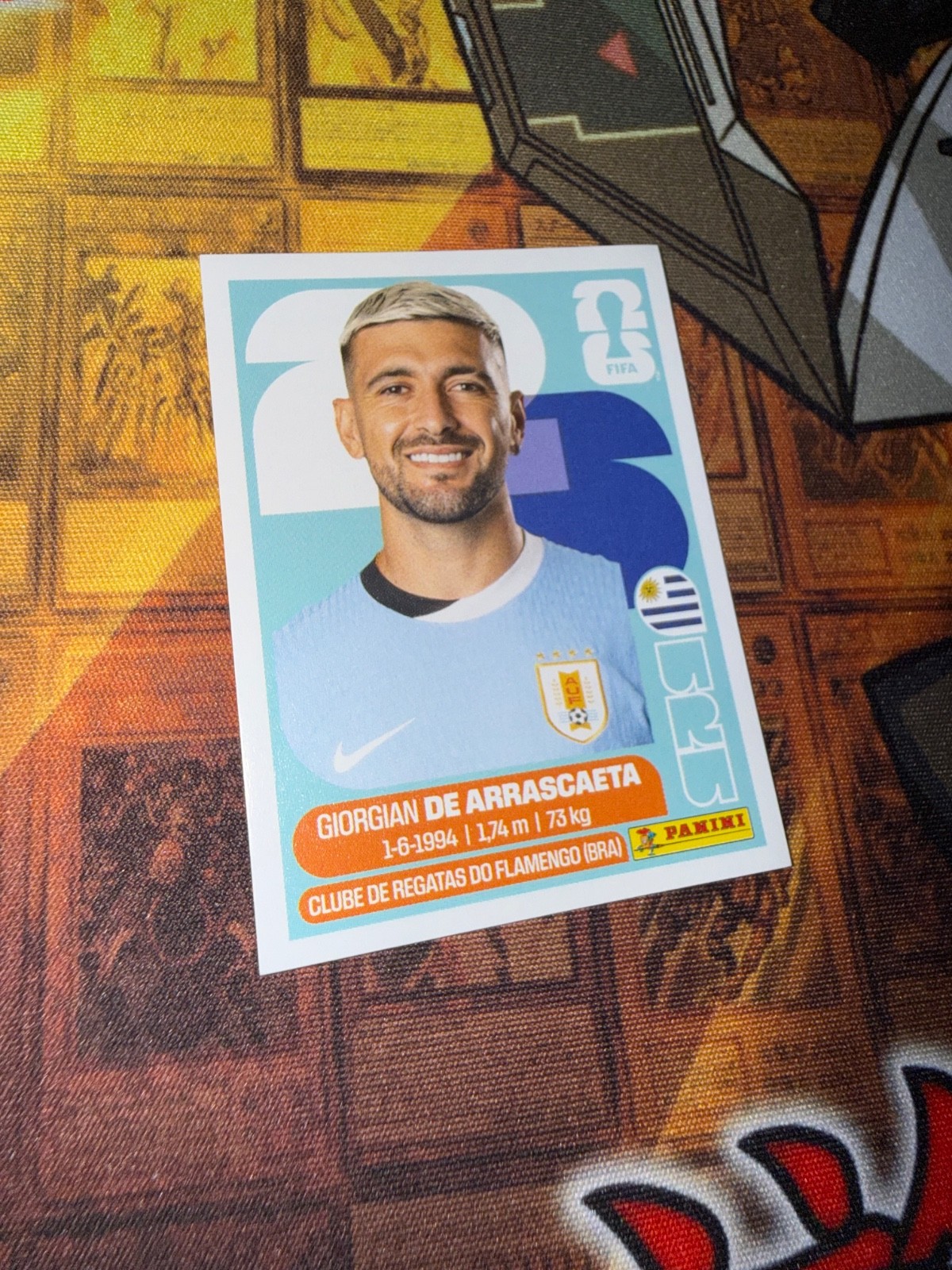 2026 Panini World Cup Sticker Giorgian De Arrascaeta Uruguay 11