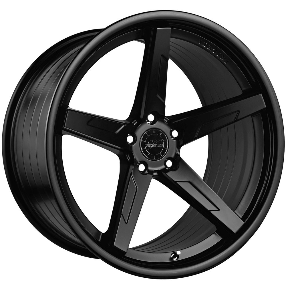 20" Vertini RFS1.7 Black 20x9 20x10 Wheels Rims Fits Maserati Quattroporte