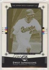 2004 Sweet Spot Wood Variation Printing Plate Yellow 1/1 Rafael Palmeiro 0o9