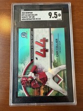 2023 BOWMAN CAM COLLIER RC SCOUTS TOP 100 AQUA REFRACTOR /125 SP SGC 9.5 REDS