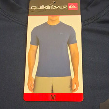 Quiksilver Men s 4-Way Stretch Moisture Wicking Crew Neck Tee Blue M