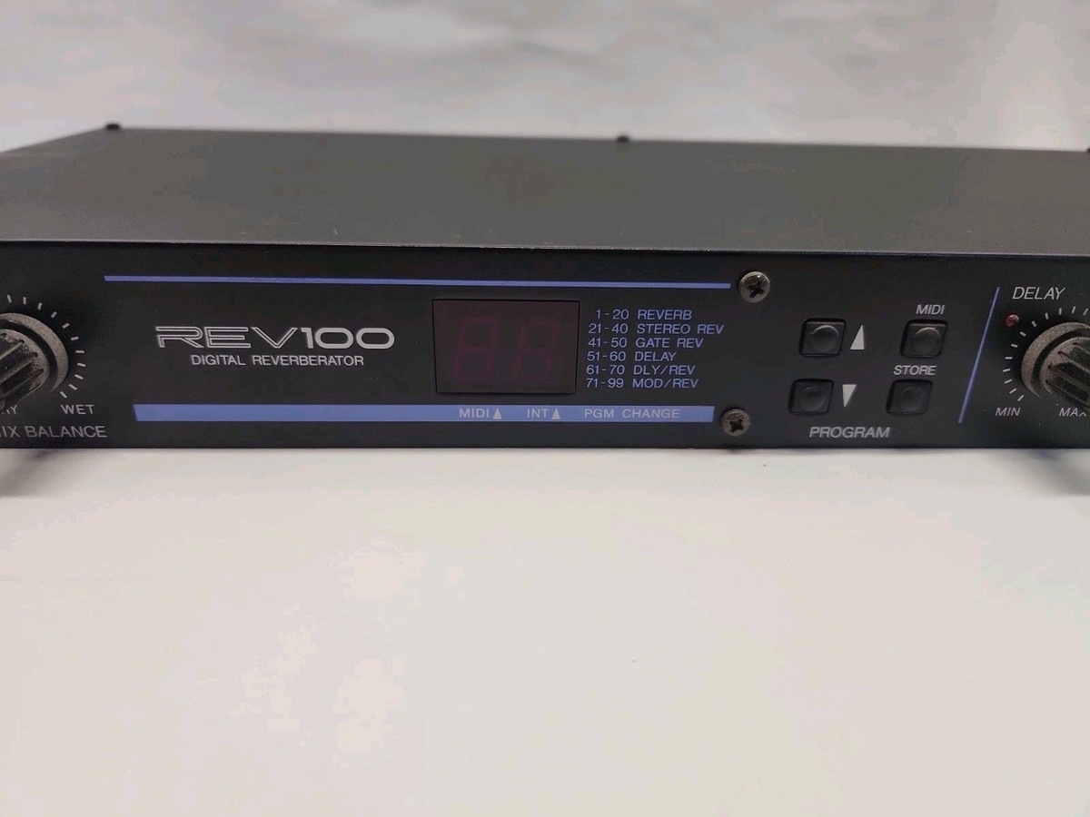 Yamaha REV100 Digital Reverberator With Power Adapter Ao4020247