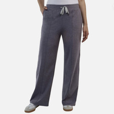 New Kirkland Signature Women's Lightweight Pintuck Pant Purple Gray XL XXL
