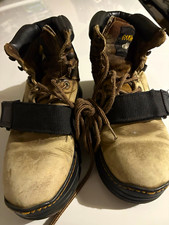 Cougar Paws CPP2 Men’s Size 9 Tan Lace-Up Work Boots with Strap Closure