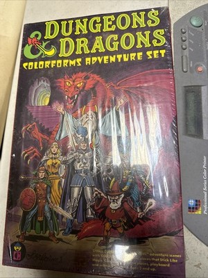 D&D Dungeons and Dragons TSR colorforms set Still In Packing New