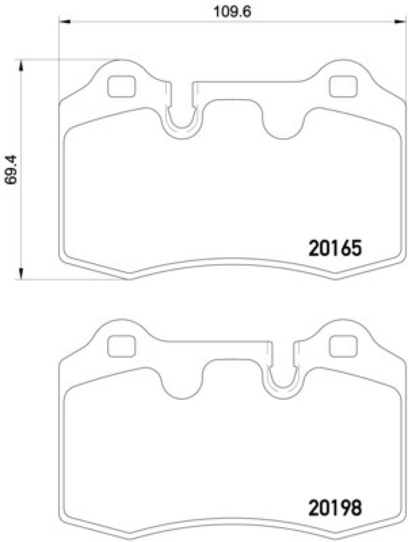 Aston Martin DB9 2005-2016 Rear Brake pad sets Set P/N 355015881