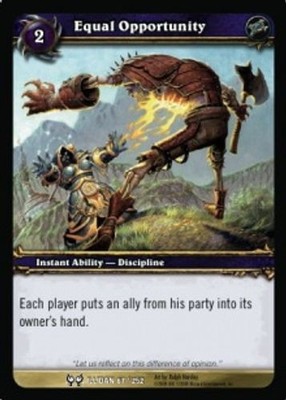 Chancengleichheit - Jagd nach Illidan - World of Warcraft TCG