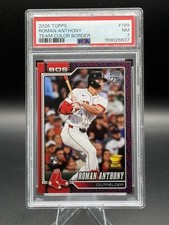 Topps 2026 Series 1 Roman Anthony #189 Team Color Border RC Red Sox PSA 7