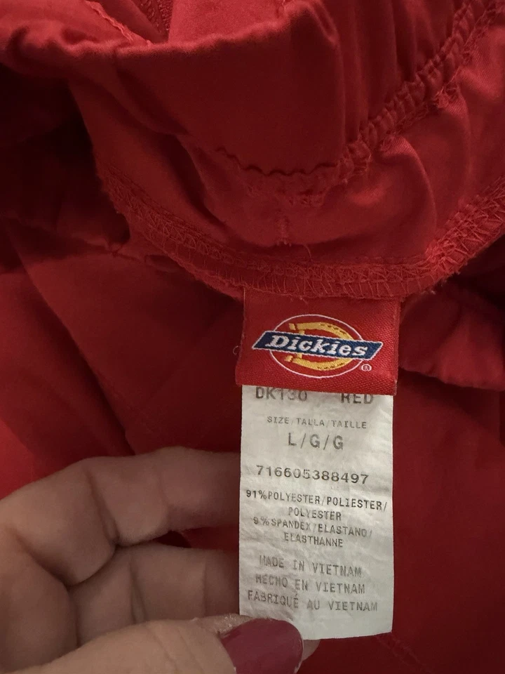 批量 2 件 红色磨砂裤 女式 灰色 解剖学 & Dickies L 码 — 第 3/4 张图片