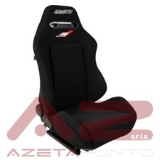 sedile sportivo auto da corsa racing reclinabile races nero tessuto ergonomico