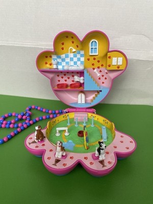 Vintage Puppy In My Pocket Paw Locket Complete Playset 1995